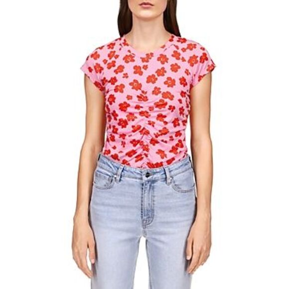 Sanctuary Hold Me Tight T-shirt In Cherry Kiss S - Picture 1 of 3